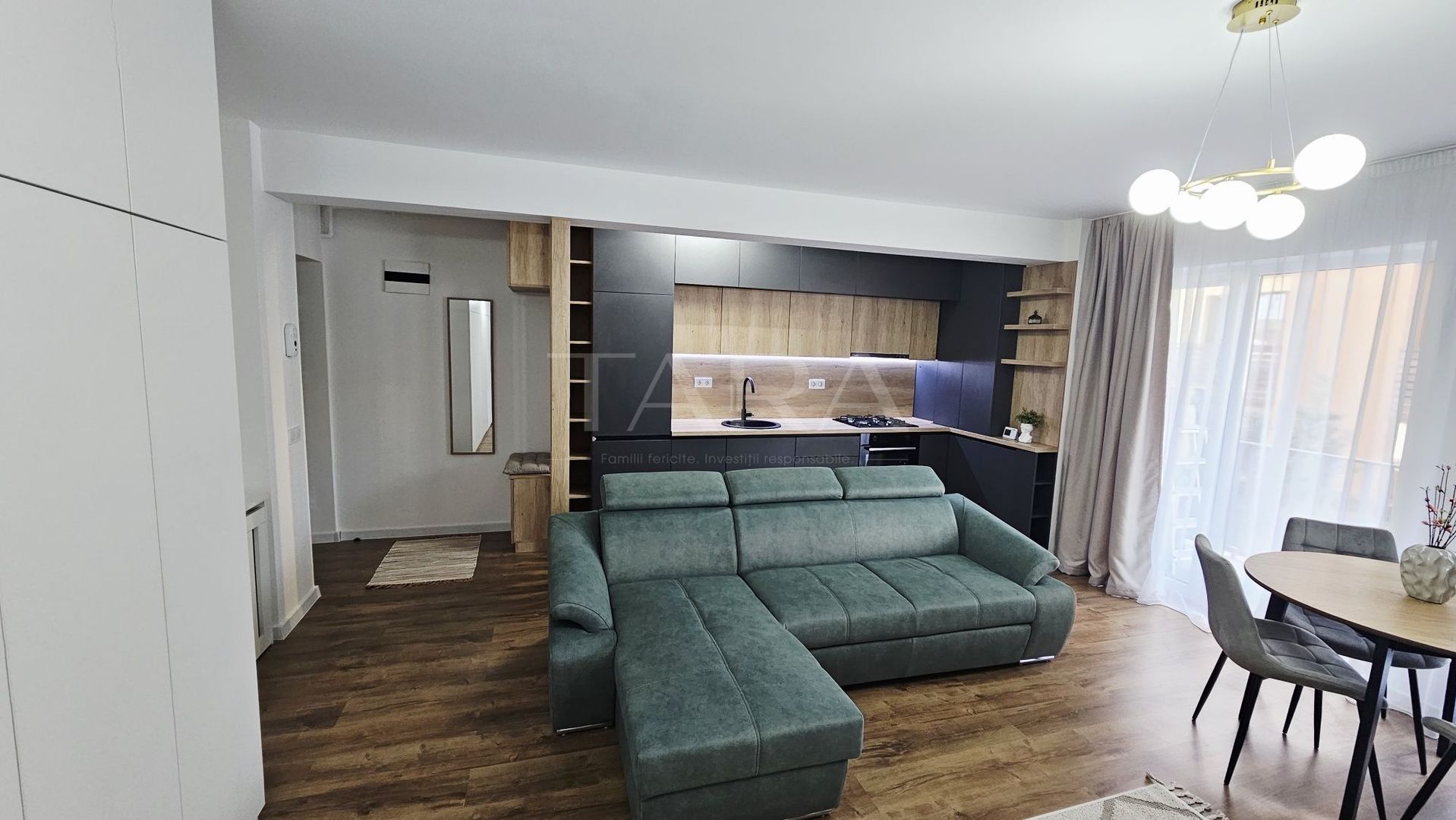 Apartament cu 2 camere, 49 mp + balcon 6 mp, Florești. - Poză 2