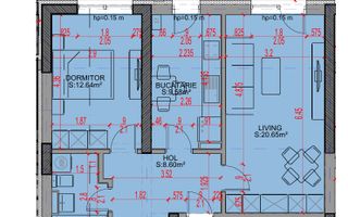 Apartament 2 camere Promo Loc Parcare Theodor Pallady - Schiță 2