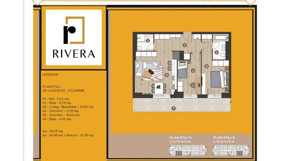 Apartament 3 camere | Pipera | Incalzire Gratuita | Loc parcare inclus - Poză 6
