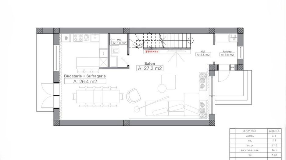 Vânzare, townhouse în 3 nivele, str. Dumbrăviței, Hrușova, Criuleni - Poză 4