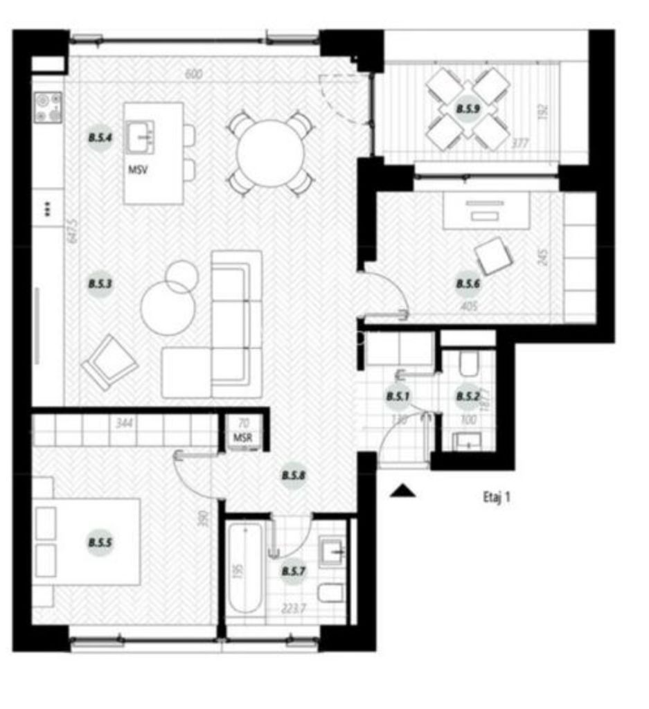 Renting Bucharest | 3 room apartment | Pipera | Parking - Poză 9