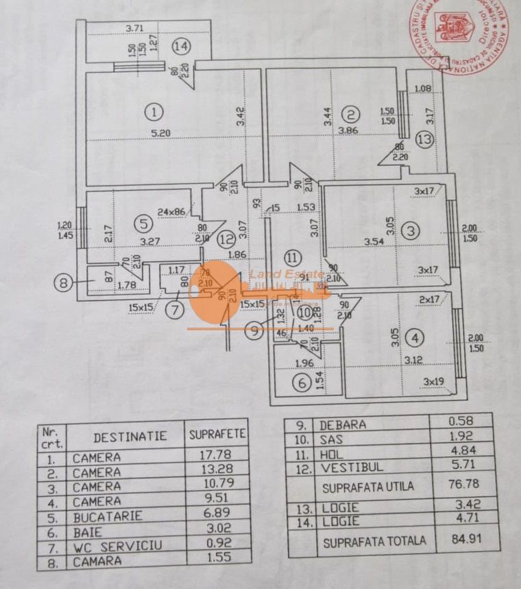 4 camere Berceni-Centrala Proprie - Schiță 22