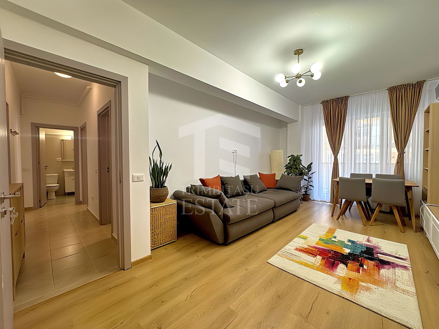 2 camere decomandat | 68 mp cu terasa | Mobilat și utilat |  Pallady - Poză 2