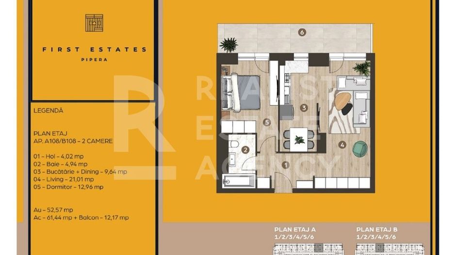 Vânzare, apartament, 2 camere, First Estates Pipera, București - Poză 12