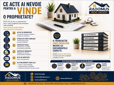  Ce acte ai nevoie pentru a vinde o proprietate?