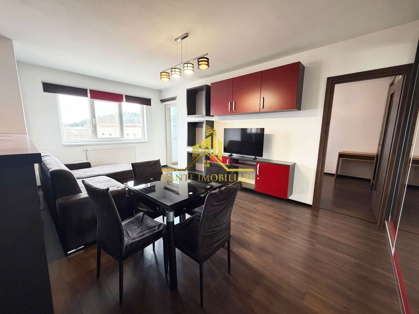 2 camere, spatios, mobilat modern, bloc nou, balcon, zona VIVO - Poză 9