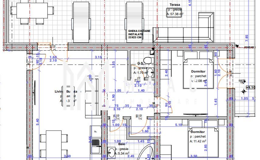 Direct dezvoltator | Apartament 3 camere | Etaj 3 | Selimbar - Poză 3