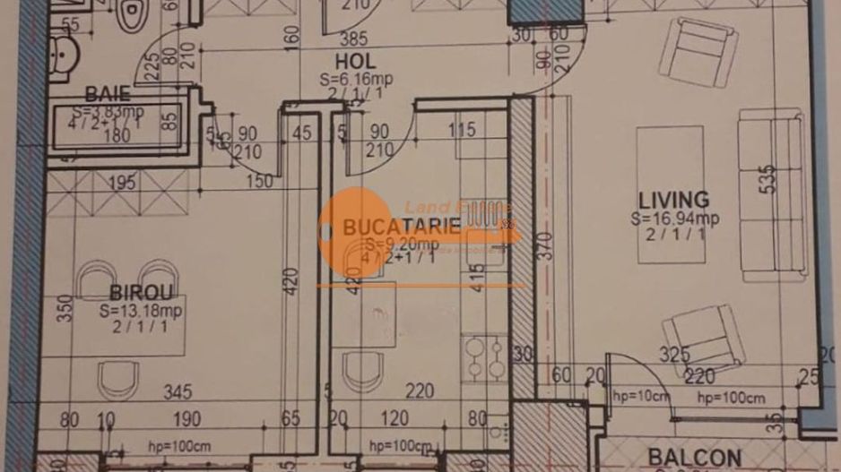 Apartament 2 camere Virtutii - Parcare subterană inclusă - Schiță 11