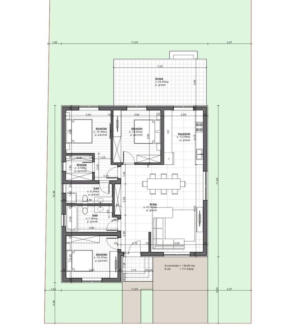 Casa premium cu 4 camere in Cartierul Episcopia din Oradea - Schiță 26