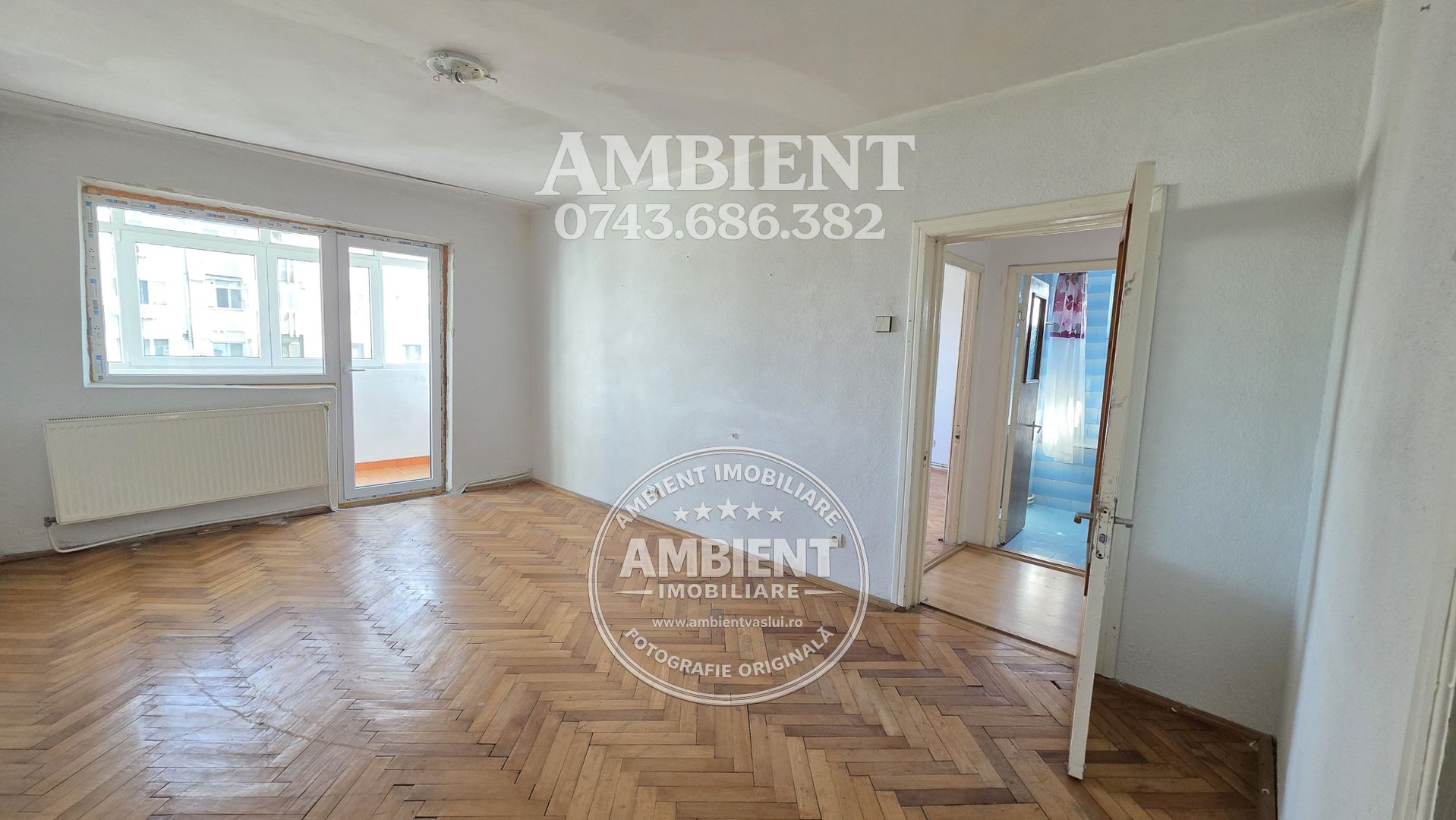 Apartament cu 2 camere, etaj 6 cu lift, VASLUI - zona CENTRU - AUROCOR; - Poză 2