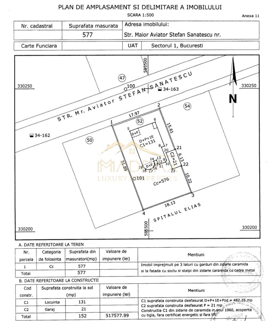 Vila Impresionanta *503mp* TEREN *577mp* // Zona Casin - Schiță 95