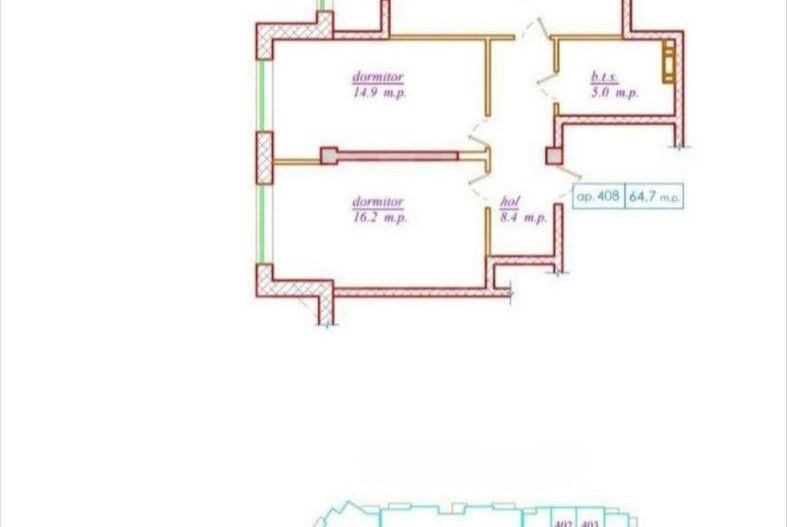 Vânzare, apartament, 2 camere, str. Nicolae Dimo, Durlești - Poză 1