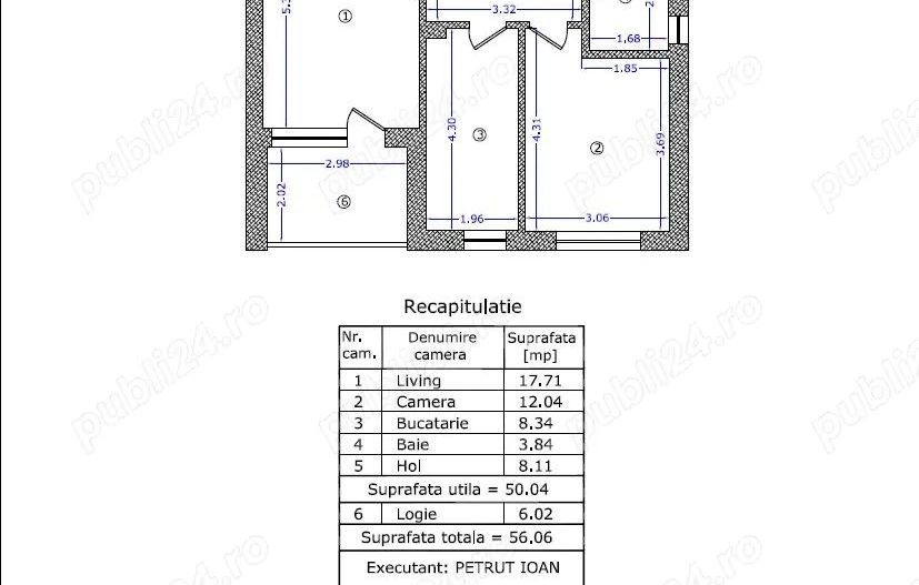 Vand 2 camere 57 mp etaj 6 din 7 - Poză 1