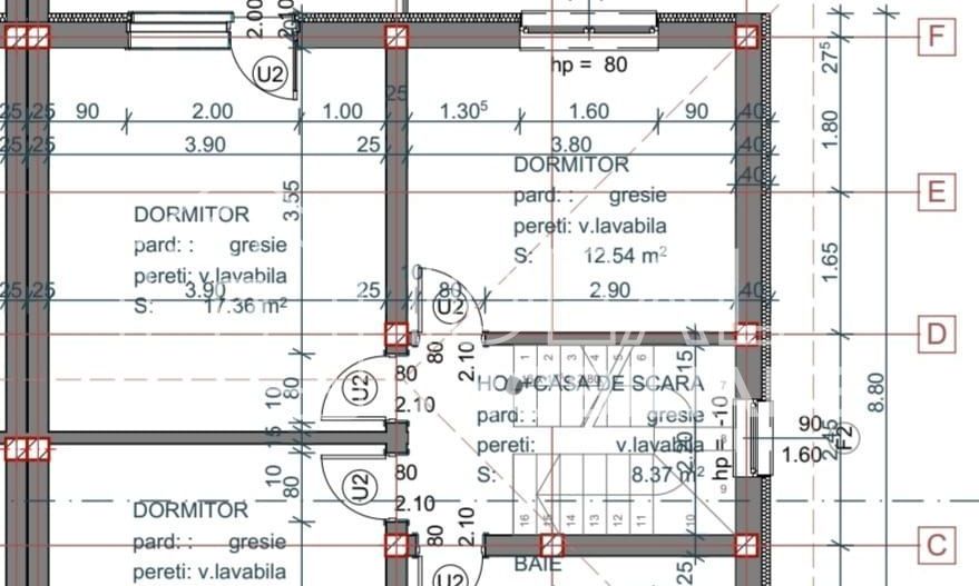 Duplex Modern cu 4 camere, zona Lidl Selimbar - Schiță 5