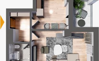 Vânzare, apartament, o cameră, Iași - Poză 1