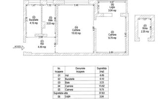 Apartament 2 camere Dacia, etaj intermediar - Poză 13