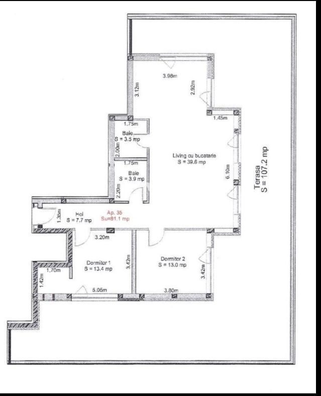 Penthouse terasa 107mp, Sibiu, Turnisor COMISION 0 - Poză 1