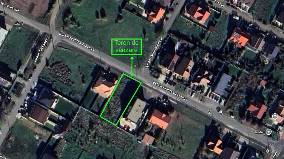 Teren in  Dumbrăvița – 800 mp, front 20 ml, pe Bulevardul Ion Creanga - Poză 1