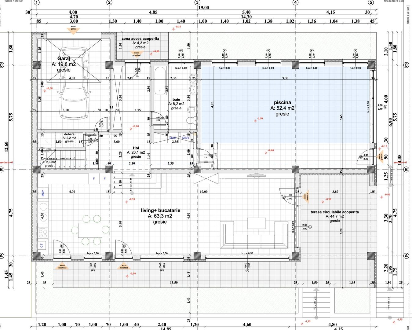 Vilă modernă premium cu piscină interioară, teren 1200 mp și panoramă - Schiță 32