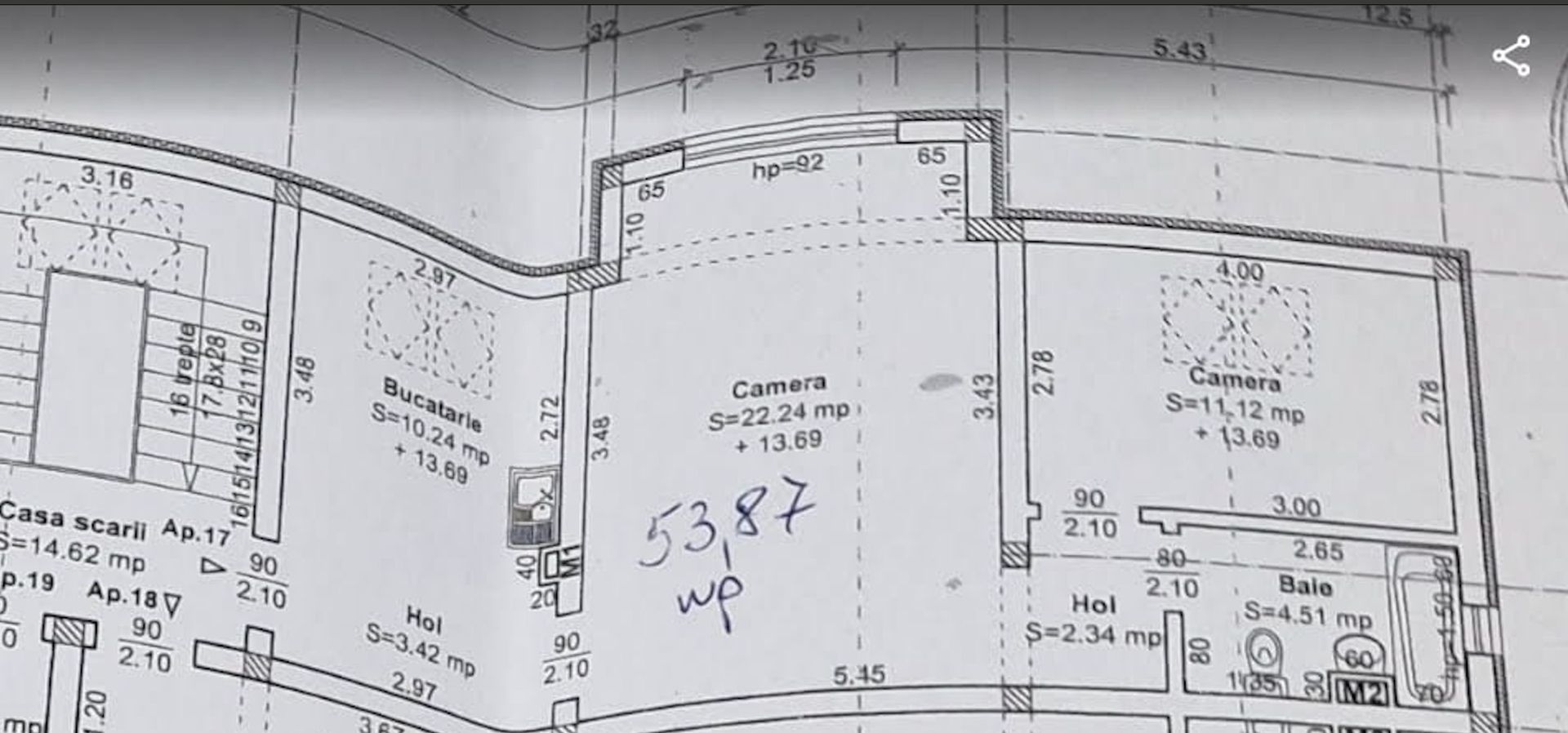 Apartament 2 camere la Mansarda zona Bucovinei - Poză 3