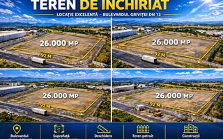 TEREN  DE ÎNCHIRIAT – 26.000 MP – DN13, BRAȘOV - Poză 1