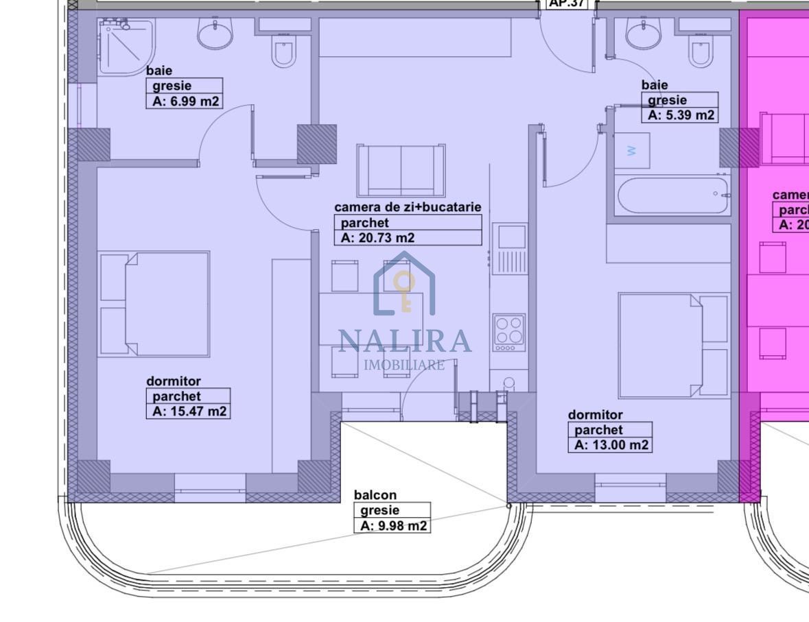 Apartament 3 camere de vanzare - bloc nou - Poză 10