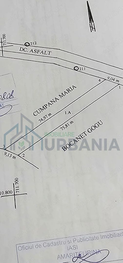 Teren intravilan sat Pocreaca com Schitul Duca Iasi - Poză 1