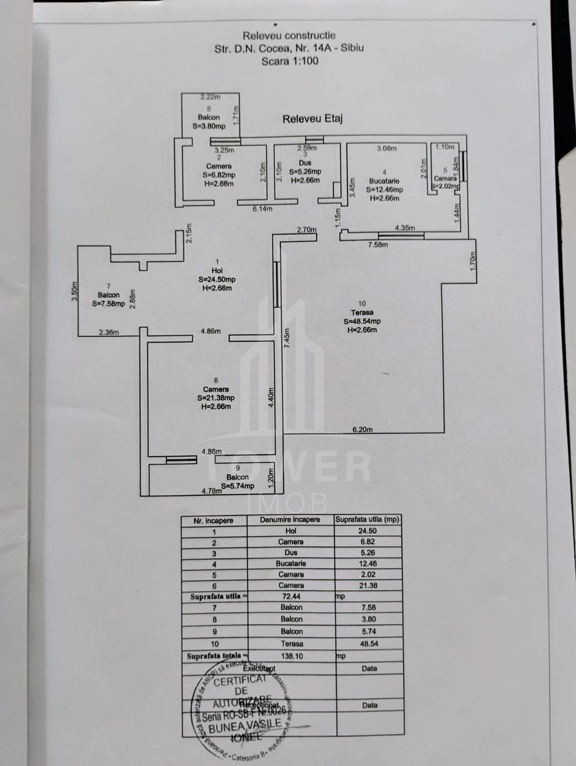 Apartament spațios la casă, 2 camere | 72mpu – Sub Arini - Poză 14