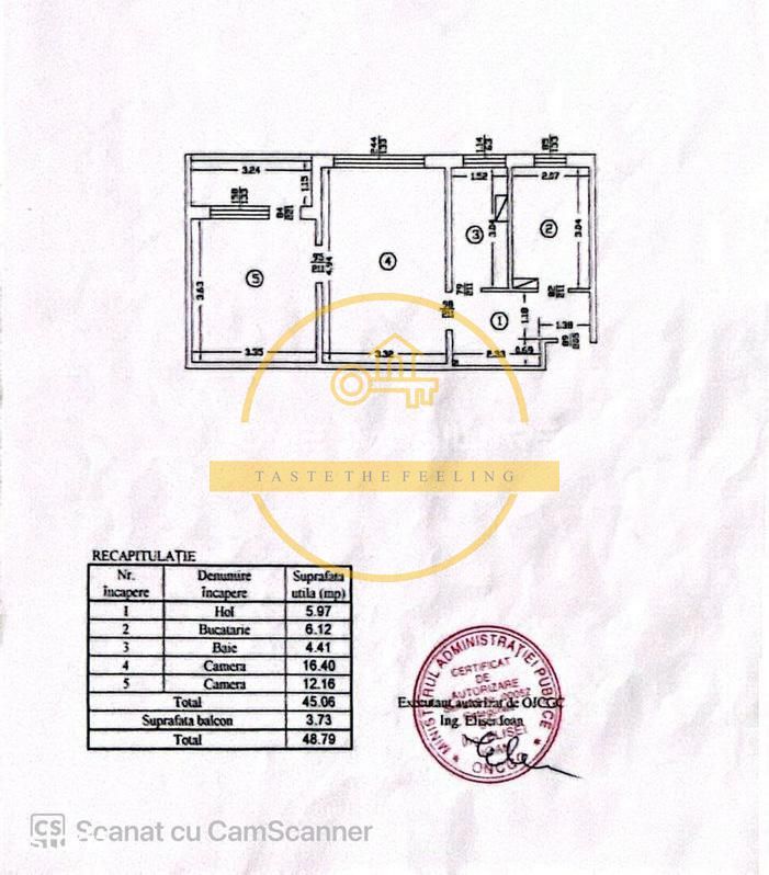 Apartament cu 2 camere / 50mp/ zona Podu Ros - Poză 8