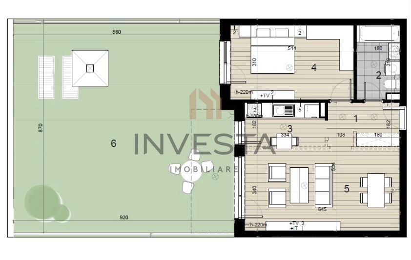 RECORD PARK! Apartament superfinisat cu gradina proprie! - Schiță 15