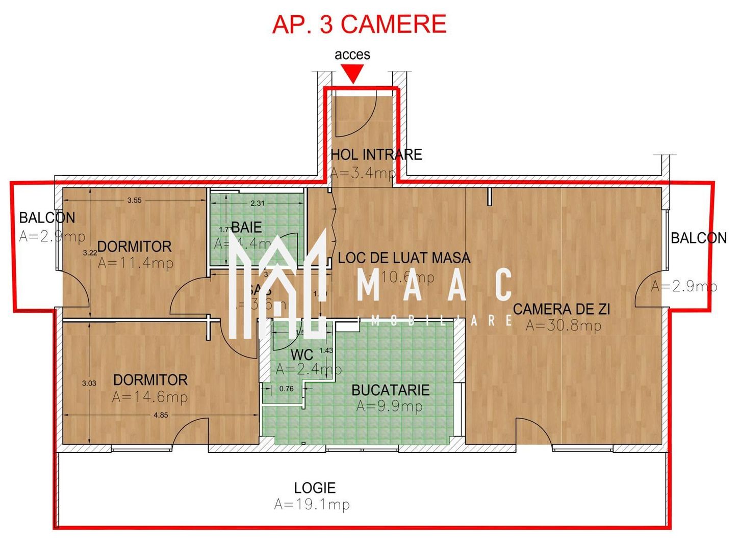 Apartament modern I La cheie I 3 camere I Lift I Hipodrom - Poză 1