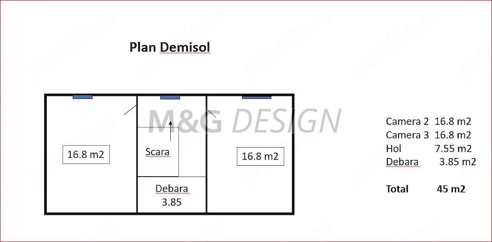 Apartament zona Casa Tineretului la casa - Schiță 6
