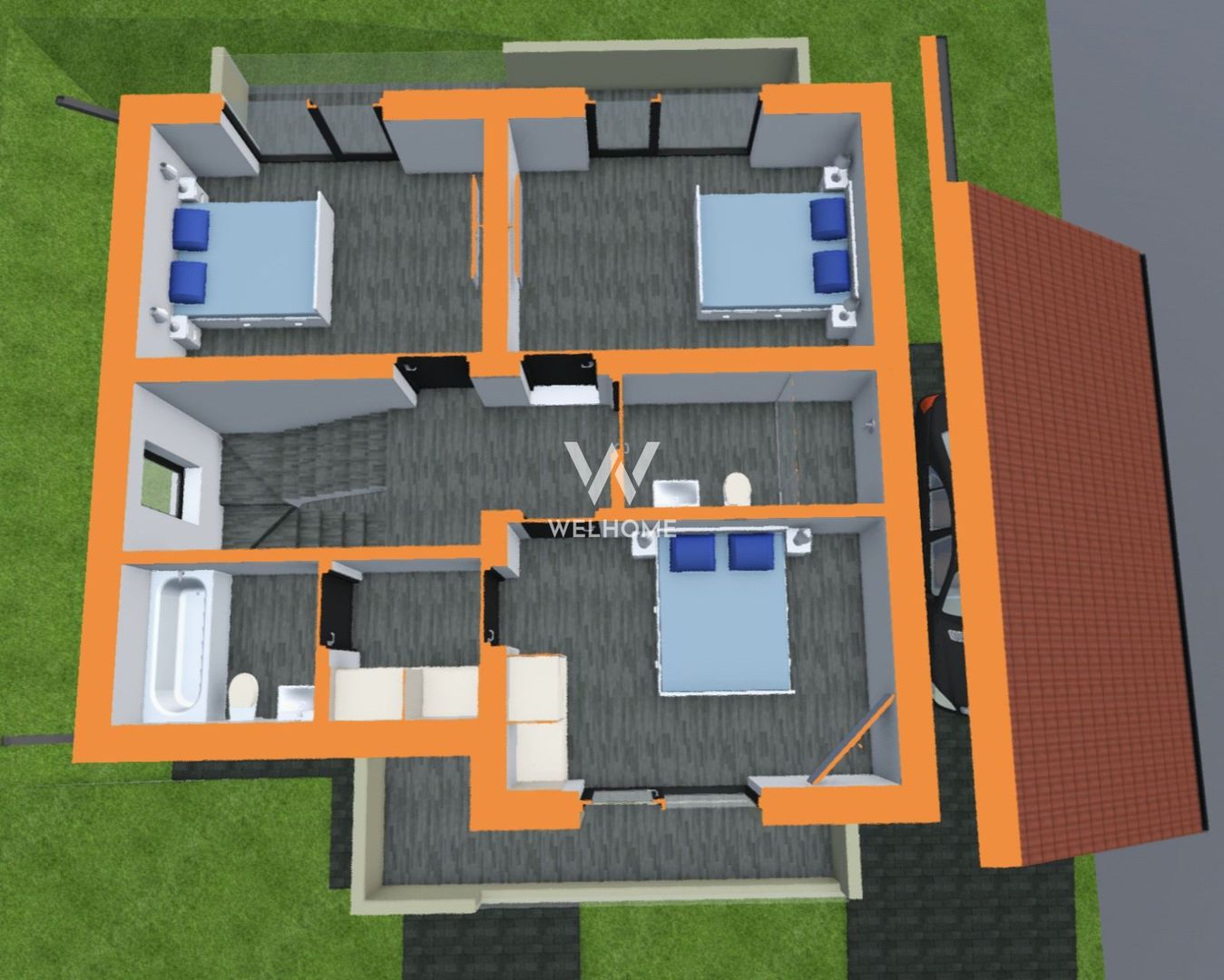 Casa Individuala cu CARPORT si teren 500 mp Selimbar-Sibiu - Poză 7