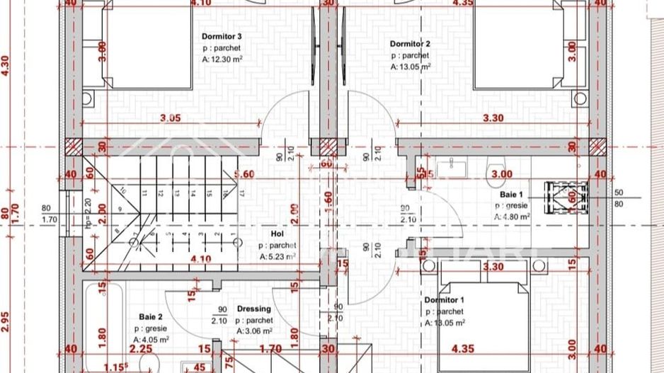Casa Individuala cu 5 camere si 500 mp de curte, in Selimbar - Schiță 14