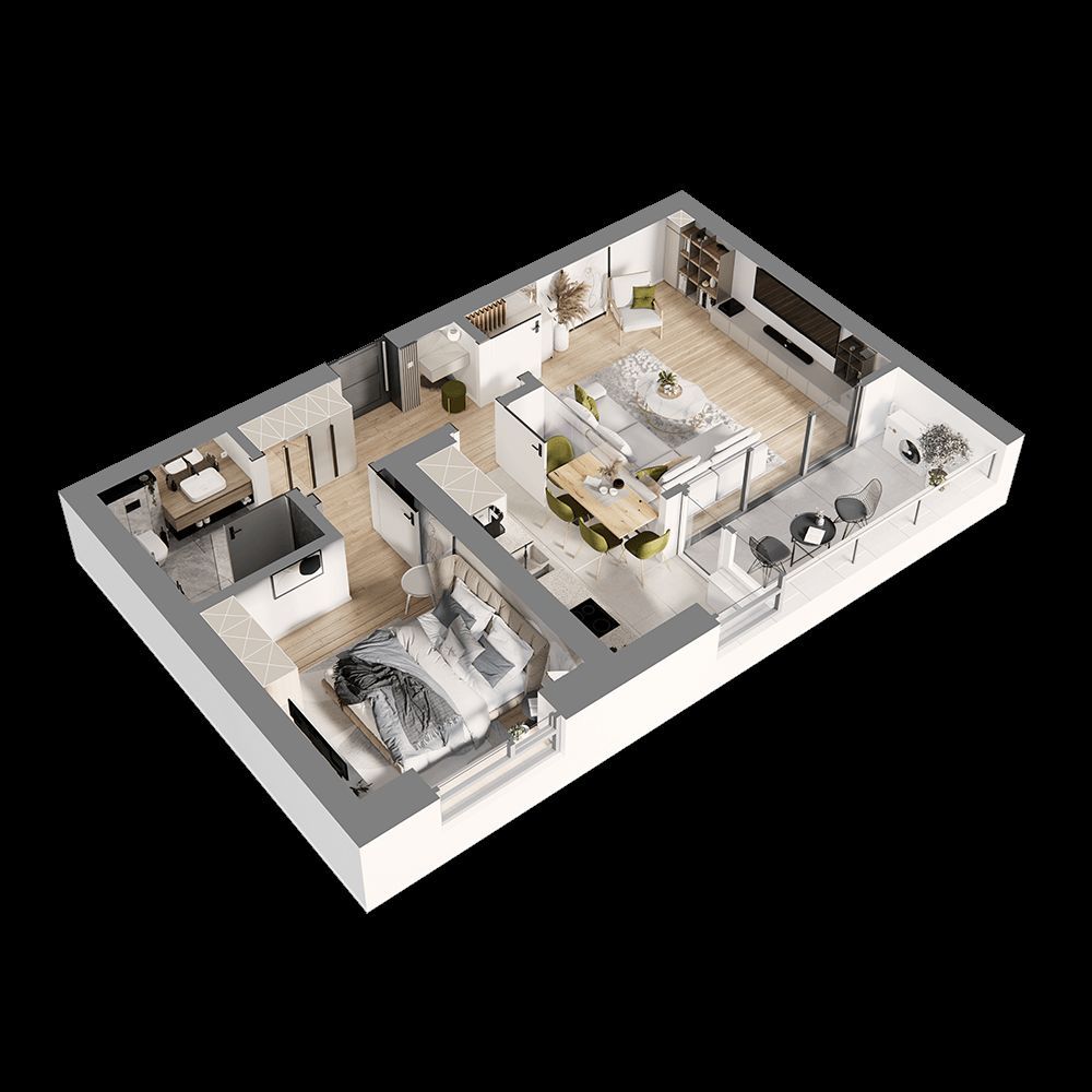 Apartament 2 camere de vânzare, Bucureștii Noi, Sector 1 - Schiță 13