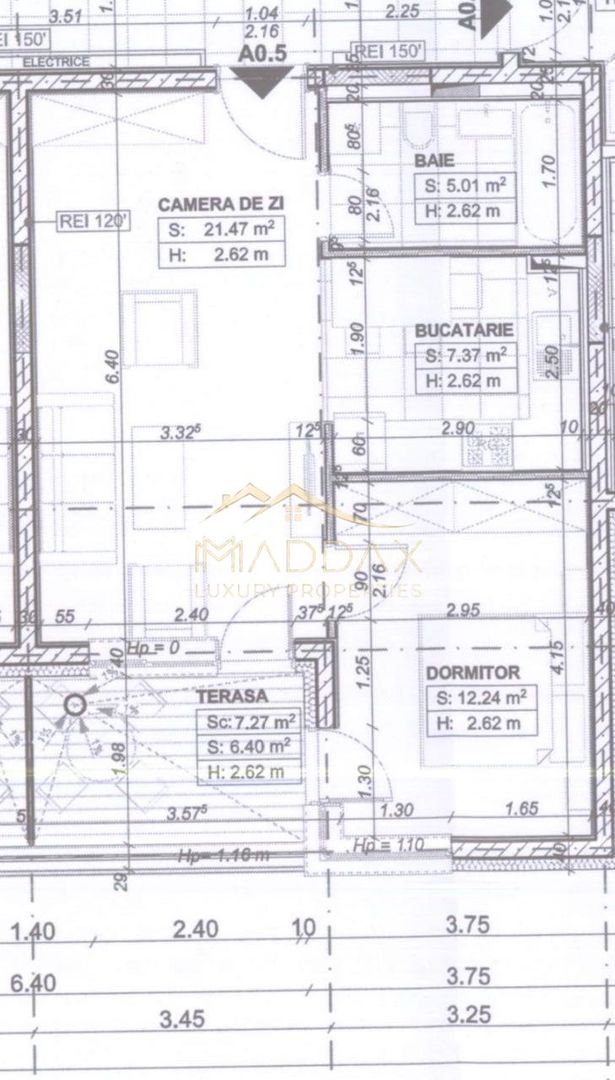 Apartament tip studio / 44.68 mp //zona Aviatiei - Schiță 17
