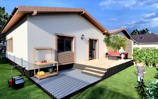 Oferim spre vanzare, Case tip duplex despartite prin spatiu verde, Giroc - Poză 2