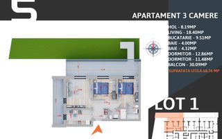 Apartament 3 camere cu GRADINA,Incalz.pardoseala,Pallady,Metrou - Poză 4