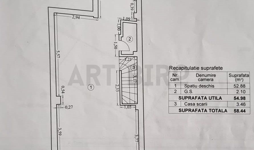 Zero comision, 308mp birou creativ Arcul de Triumf, mobilat si echipat - Schiță 31