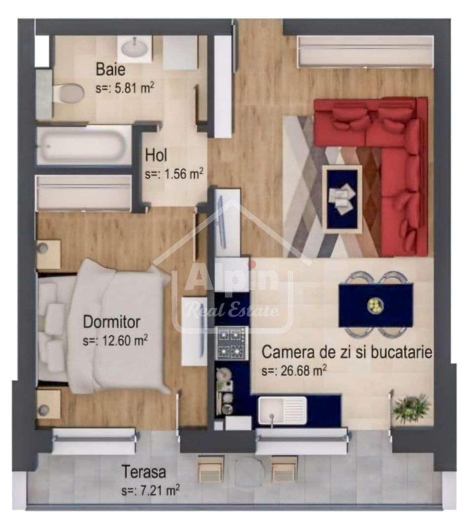 Apartament Tip Studio Tractorul - Poză 3