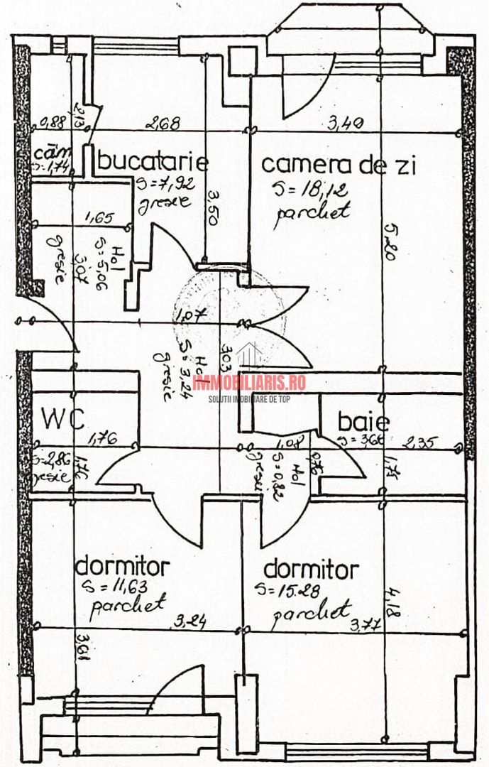 Piata Alba Iulia - Mobilat și Utilat - Etaj 1 - Comision 0% - Schiță 2
