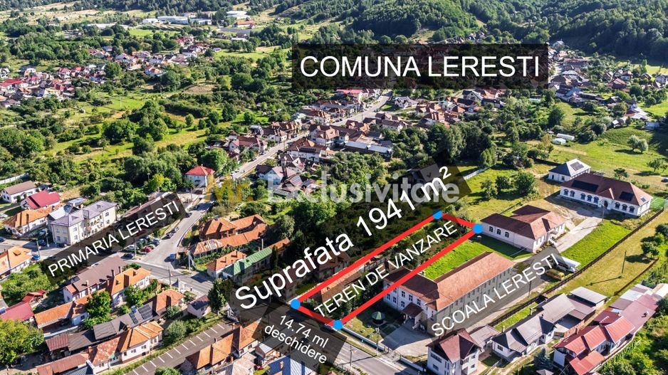 Teren cu potential exceptional 1941 mp– Centru Leresti | Campulung - Poză 1