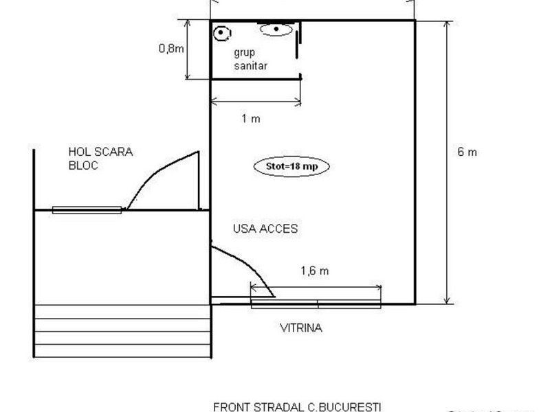 Spatiu comercial de inchiriat la parter in zona Astra - Schiță 12