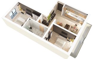 Apartament cu 3 camere și balcon de vânzare ,în zona Doamna Stanca - Poză 12