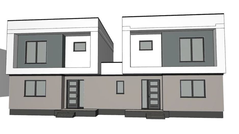 1/2 Duplex Sacalaz P+E,4Camere,2 Bai,Proiect Modern - Poză 1