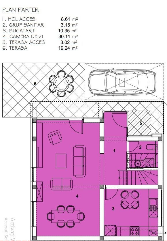 vila indiv-stil medit.,2parcari,curte/centru Popesti-Leordeni - Poză 3