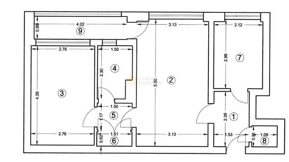 2 camere | metrou Romancierilor | Etaj 7/10 | 50mp - Poză 8