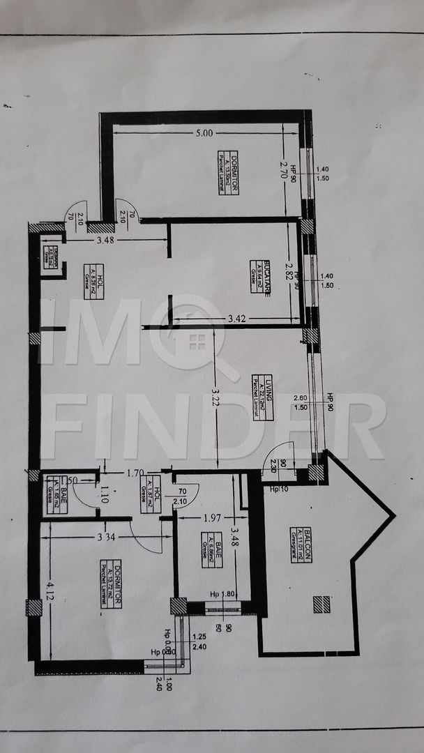 Apartament Andrei Muresanu, 78 mp , parcare subterana - Poză 7