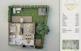 Apartament de vanzare cu 2 camere Astorium Garden - Poză 3