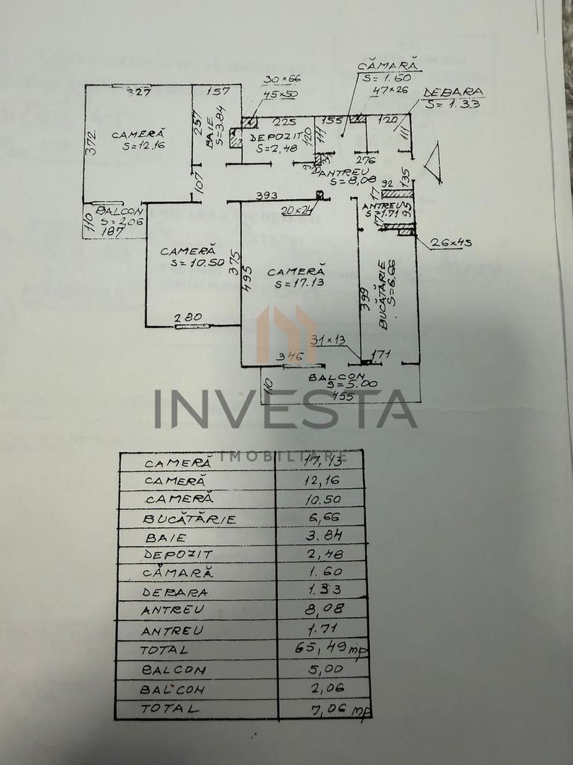 3 camere decomandate etaj V!  Manastur, zona La Terenuri! 2600e/mp! - Schiță 10